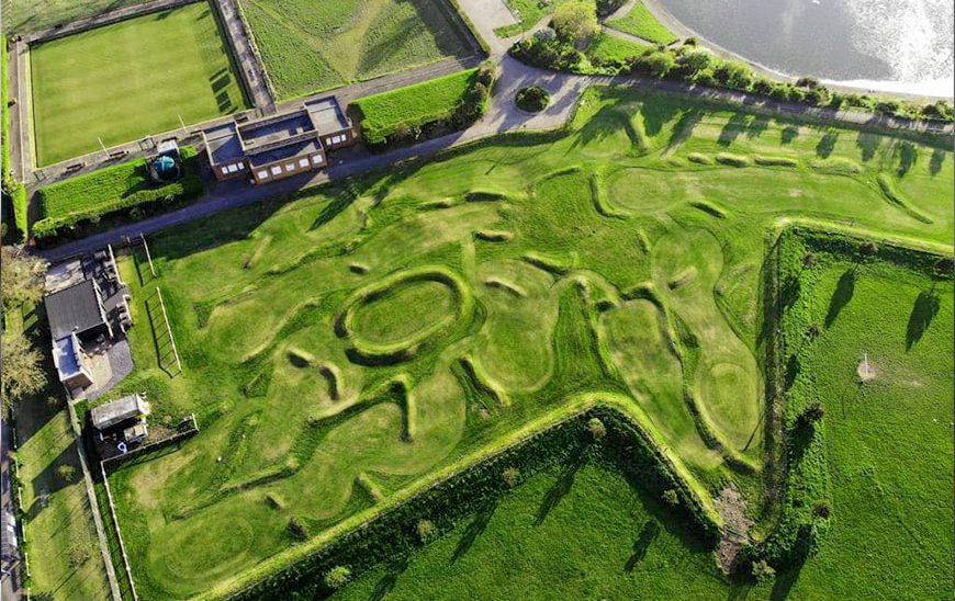 The full Princes Mini Golf course seen from above